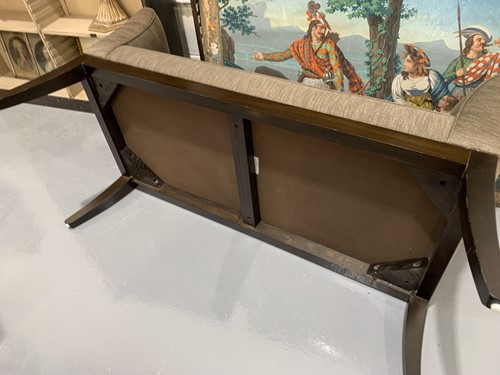 Lot 110 - A 20th century double ended banquette or...