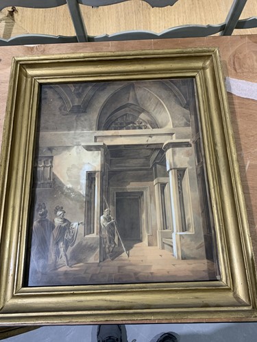Lot 124 - A pair of 18th-century architectural studies...