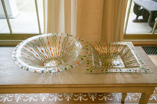Lot 130 - A mid-century art fused glass circular bowl by...