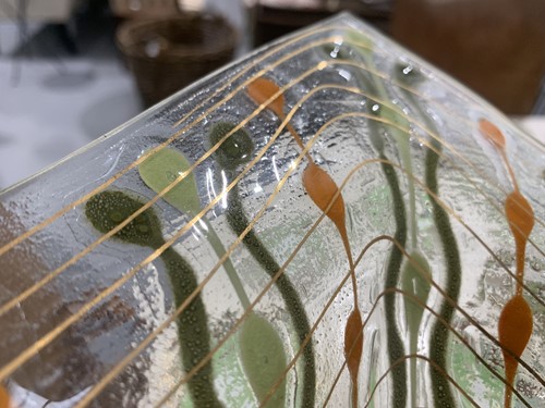 Lot 130 - A mid-century art fused glass circular bowl by...