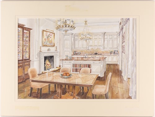 Lot 132 - A group of four contemporary watercolours,...