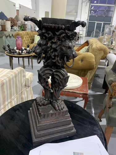 Lot 58 - A 19th century style composition table lamp of...