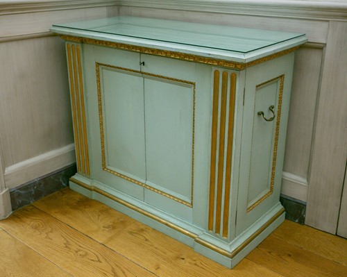 Lot 85 - A George II style architectural form two door...