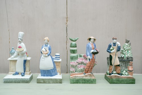 Lot 87 - A collection of four Rye Pottery figures...