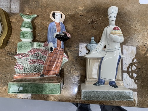 Lot 87 - A collection of four Rye Pottery figures...