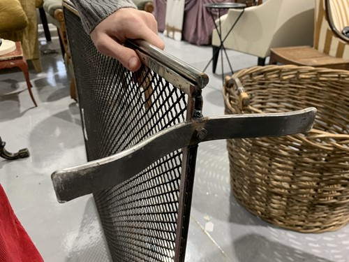 Lot 92 - A Russian 'Thula' style brushed steel and mesh...