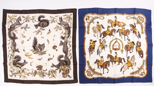 Lot 317 - Hermes. A silk scarf. Reprise, designed by...