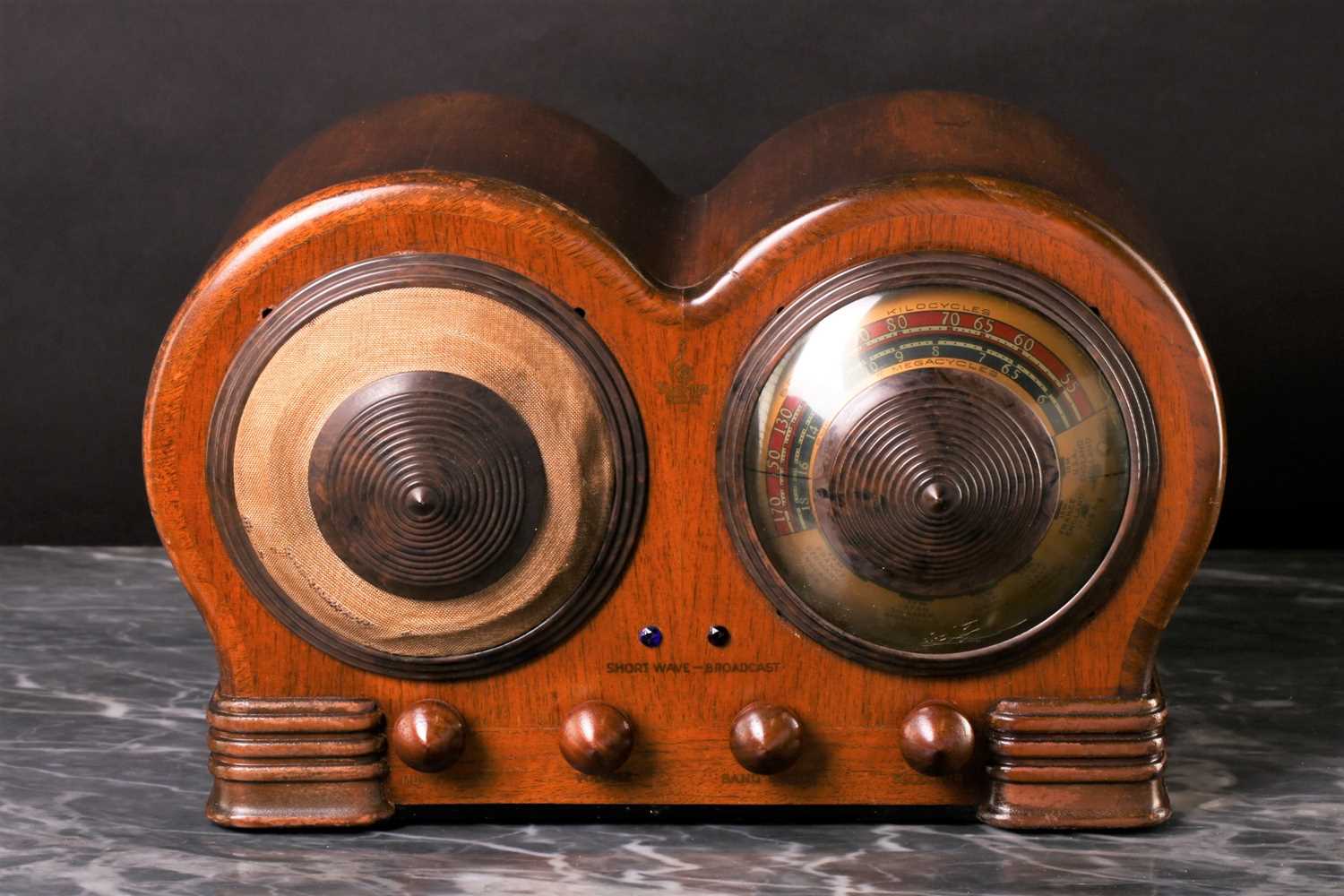 Lot 224 - A rare Emerson BD197 'Mae West' vintage radio,...