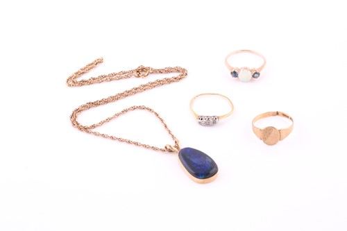 Lot 491 - A collection of gem-set jewellery Compirising...