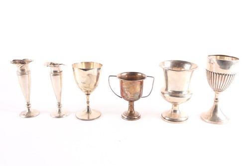 Lot 777 - A William IV silver pedestal goblet, London...