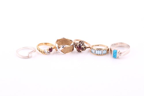 Lot 361 - A collection of rings Compirising of two 9ct...