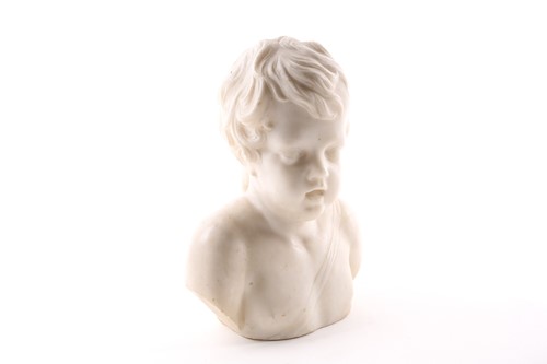 Lot 198 - A late 19th or early 20th century white marble...