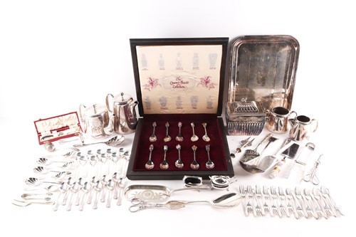 Lot 848 - A large quantity of mixed silver plate, to...