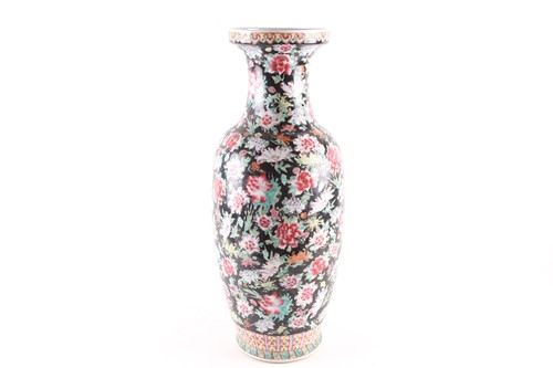 Lot 81 - A Chinese Famille rose vase, early 20th...