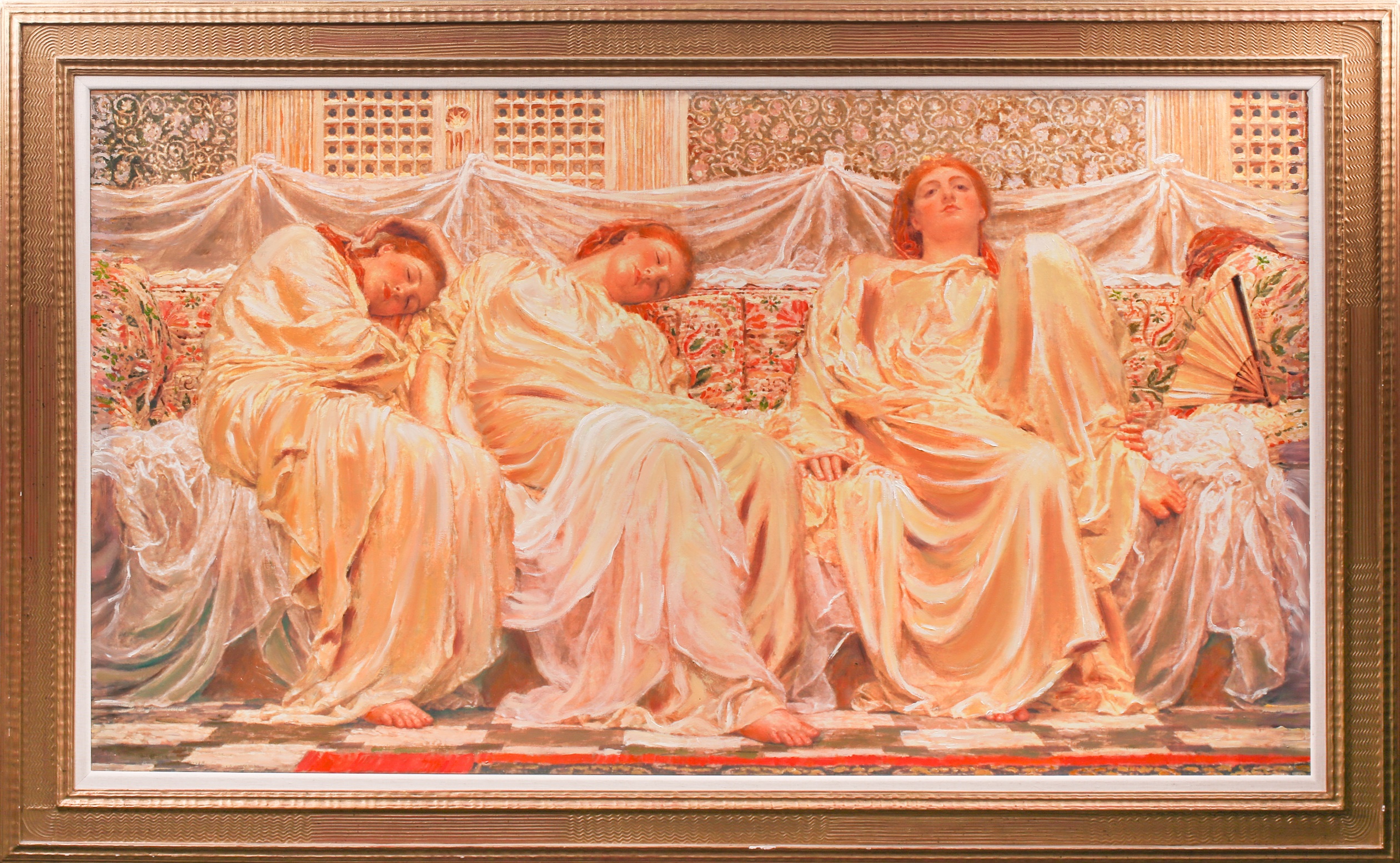 Lot 105 - After Albert Joseph Moore, 'The Dreamers', a