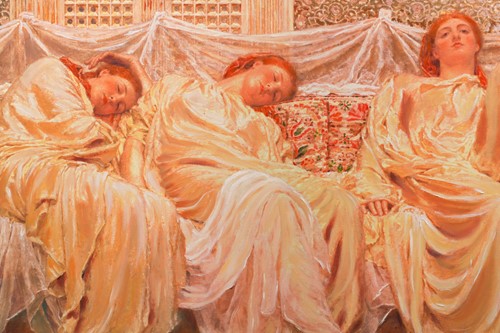 Lot 105 - After Albert Joseph Moore, 'The Dreamers', a...