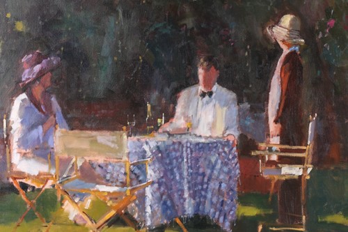 Lot 10 - Bruce Yardley (b.1962), 'Chequered Tablecloth,...