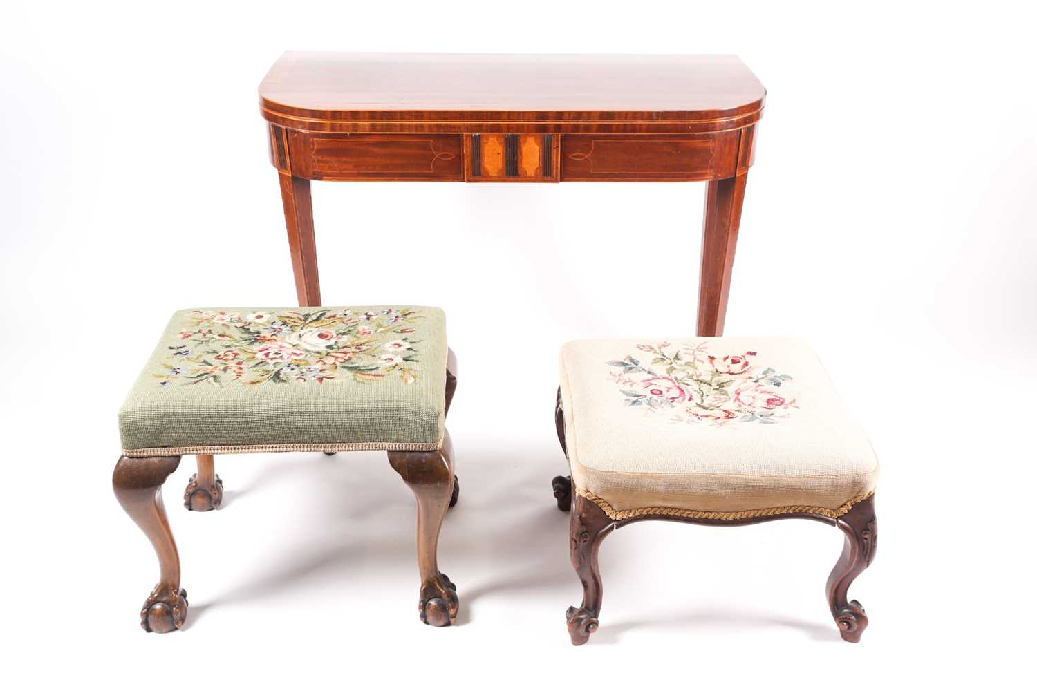 Lot 130 - A George III mahogany tea table, early 19th...