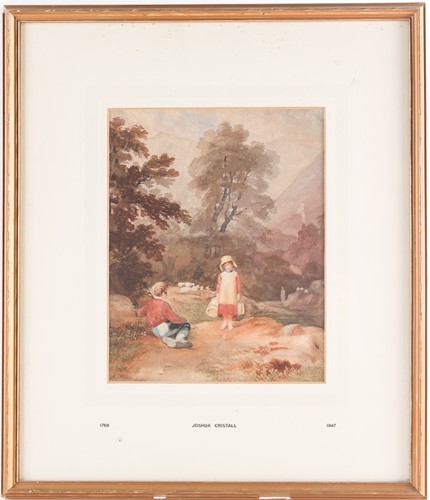 Lot 39 - Joshua Cristall (1767-1847), 'Rustic Scene'...