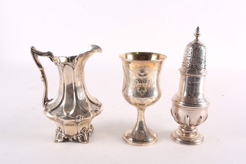 Lot 821 - A Victorian silver cream jug, London 1852 by...