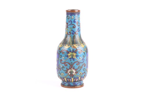 Lot 157 - For the scholars desk, a Chinese cloisonne...