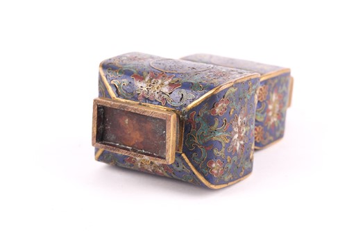 Lot 119 - A Chinese cloisonne enamel and gilt metal...