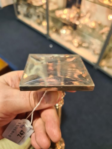 Lot 747 - A set of four sterling silver table...