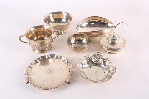 Lot 767 - A small group of 20th-century silver items, to...