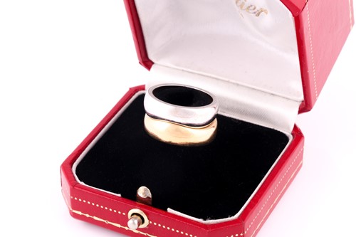 Lot A Cartier 'Love Me' set of two band rings, one...
