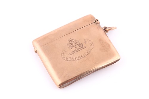 Lot 319 - An early 20th century rose gold slightly...