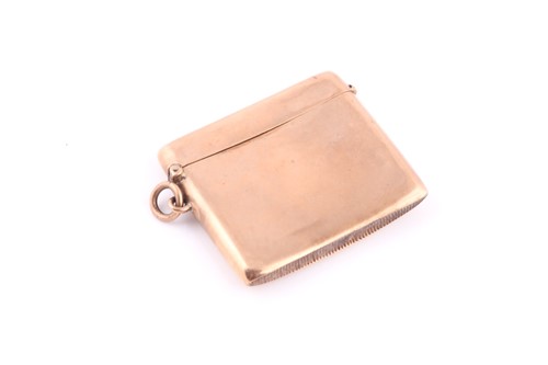 Lot 319 - An early 20th century rose gold slightly...