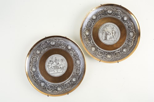 Lot 517 - A pair of Piero Fornasetti 'Cammei' porcelain...