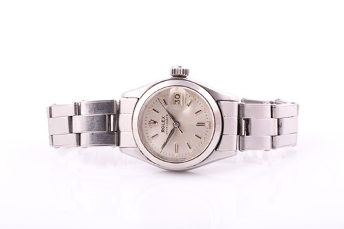 Lot 392 - A ladies 24mm Rolex OysterDate from 1960 with...