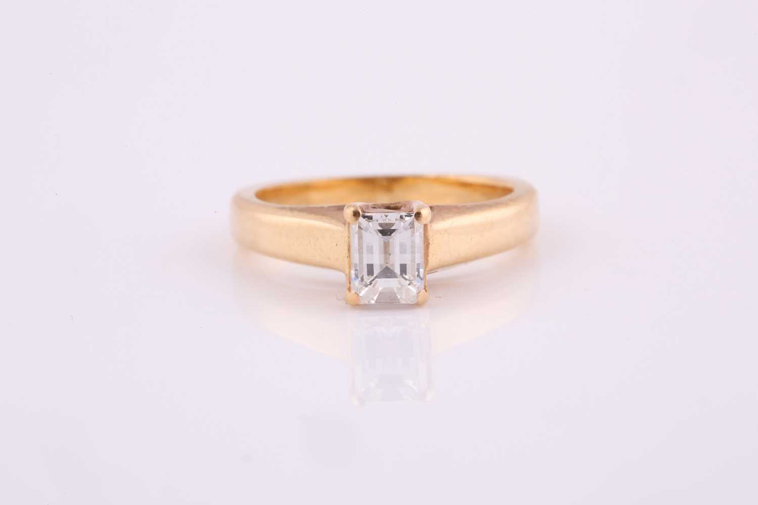 Lot 11 - A 'Millennium' cut diamond ring, the...