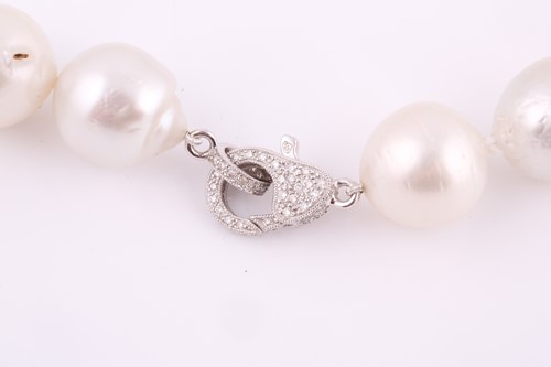 Lot 95 - A string of South Sea pearls graduating from...