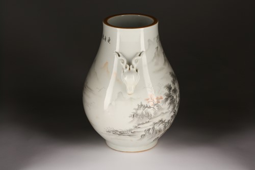 Lot 137 - After Wang Xiaoting, a Chinese porcelain Hu...
