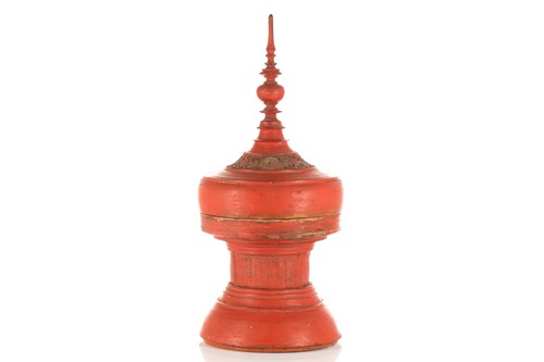 Lot 126 - A Burmese Myanma Hsun-Ok votive cinnaba of...