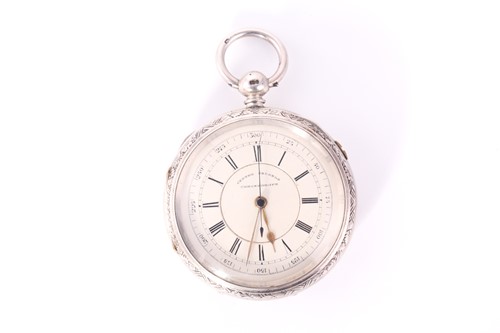 Lot 501 - A Victorian silver cased centre seconds...