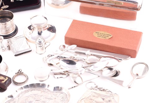 Lot 359 - A collection of silver items including...