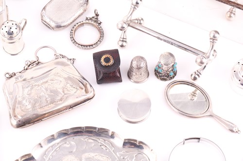 Lot 359 - A collection of silver items including...