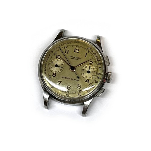 Lot 536 - A Universal Geneve Medico-Compax hand-wound...