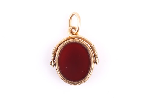 Lot 5 - A Victorian bloodstone and carnelian...