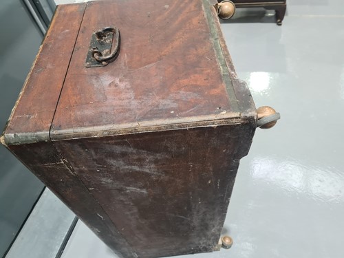 Lot 271 - A brass bound camphor wood campaign chest,19th-...