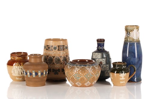 Lot 522 - A collection of Doulton Lambeth stoneware...