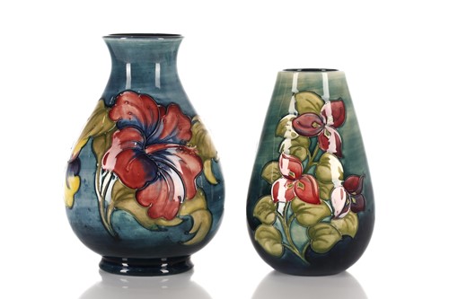 Lot 526 - A Moorcroft baluster vase in the Hibiscus...