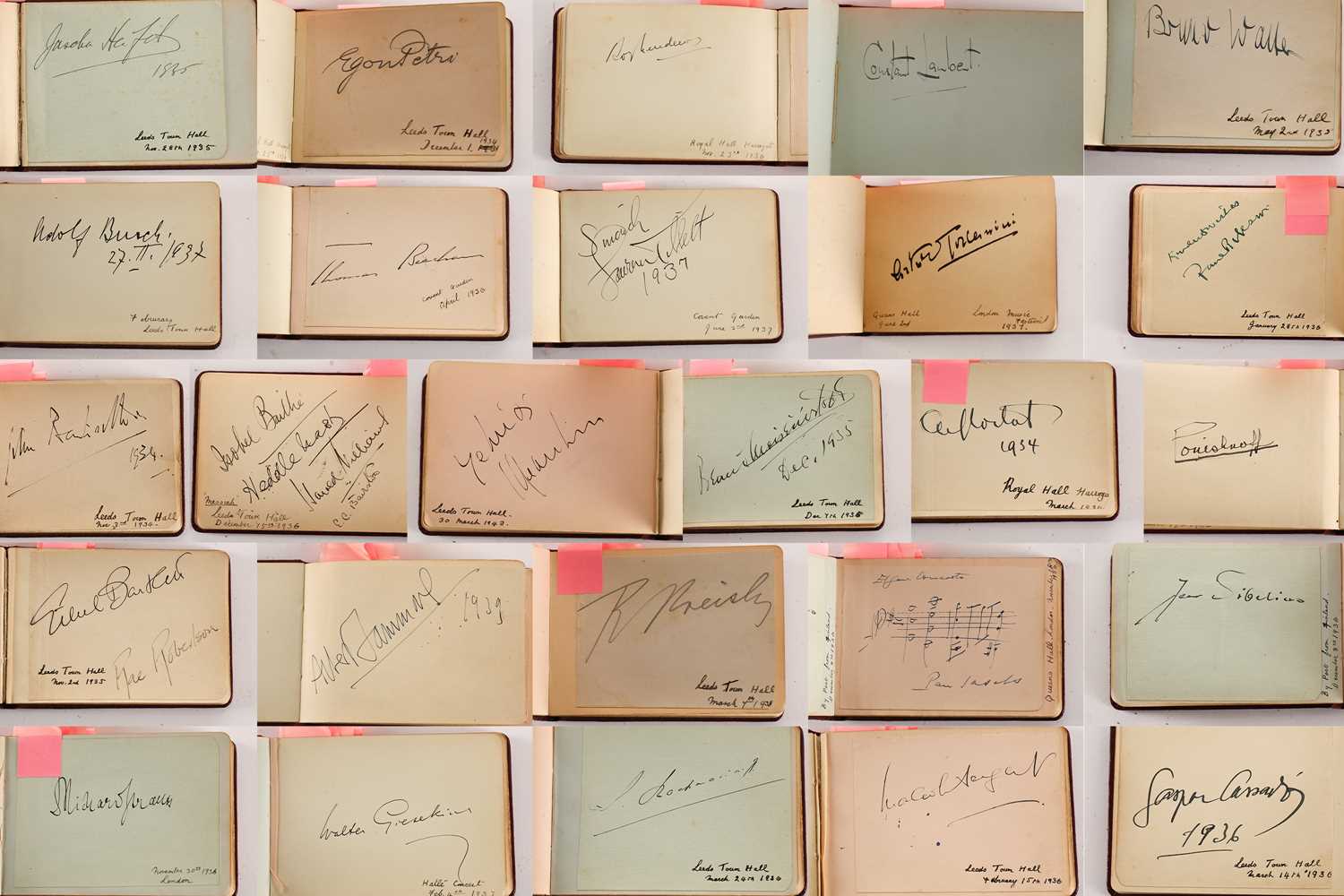 Lot 474 - Musical autographs: The autograph album of...