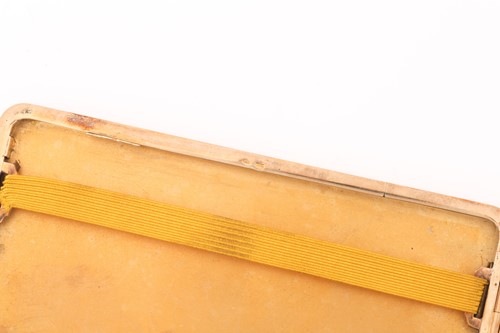 Lot 298 - An Austrian yellow precious metal rectangular...