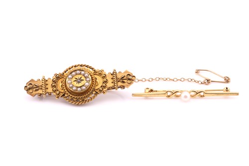 Lot 643 - An Edwardian 15 carat gold, rose diamond, and...