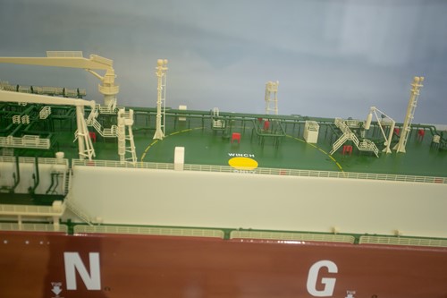 Lot 472 - A very large scale model (1/200) of a ship, a...