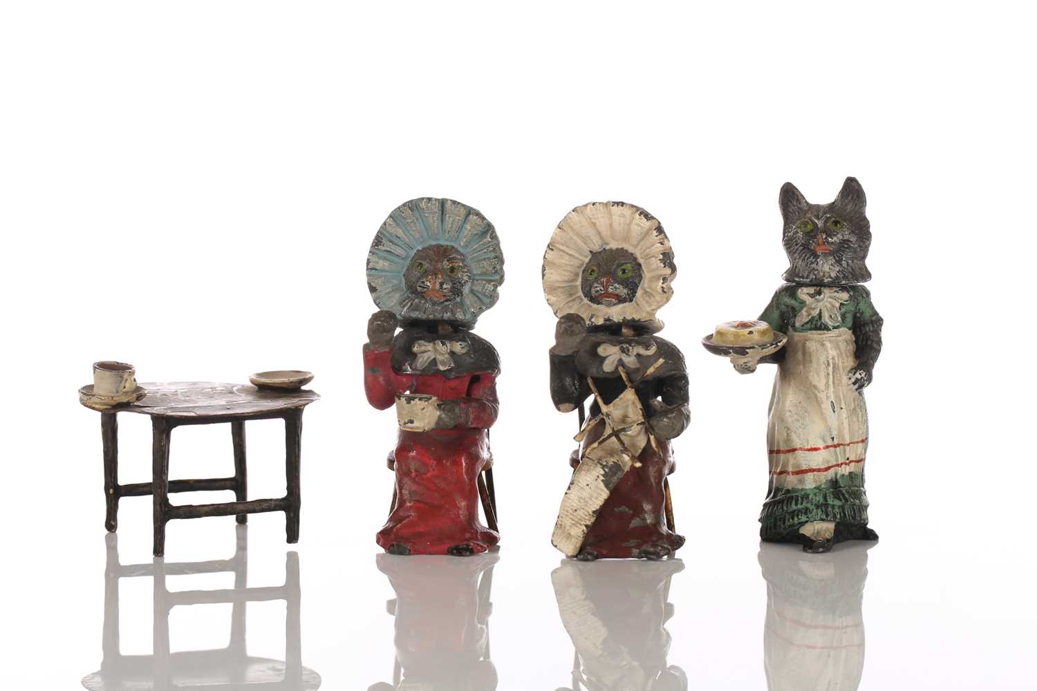 Lot 352 - Georg Heyde of Dresden a cold painted metal,...